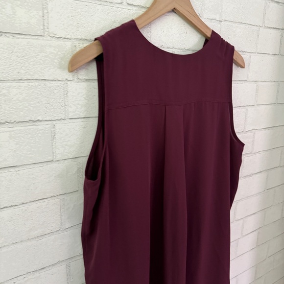 ADRIENNE VITTADINI Maroon Sleeveless Tunic Top - Picture 8 of 9